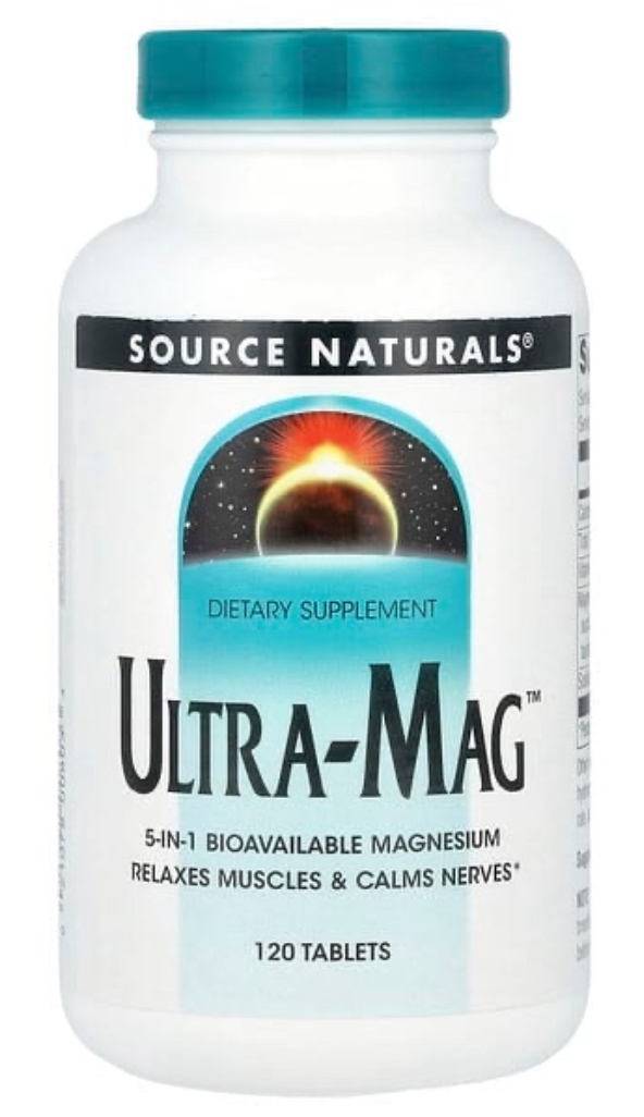 Магній (ультра), Ultra-Mag, Source Naturals, 120 таблеток