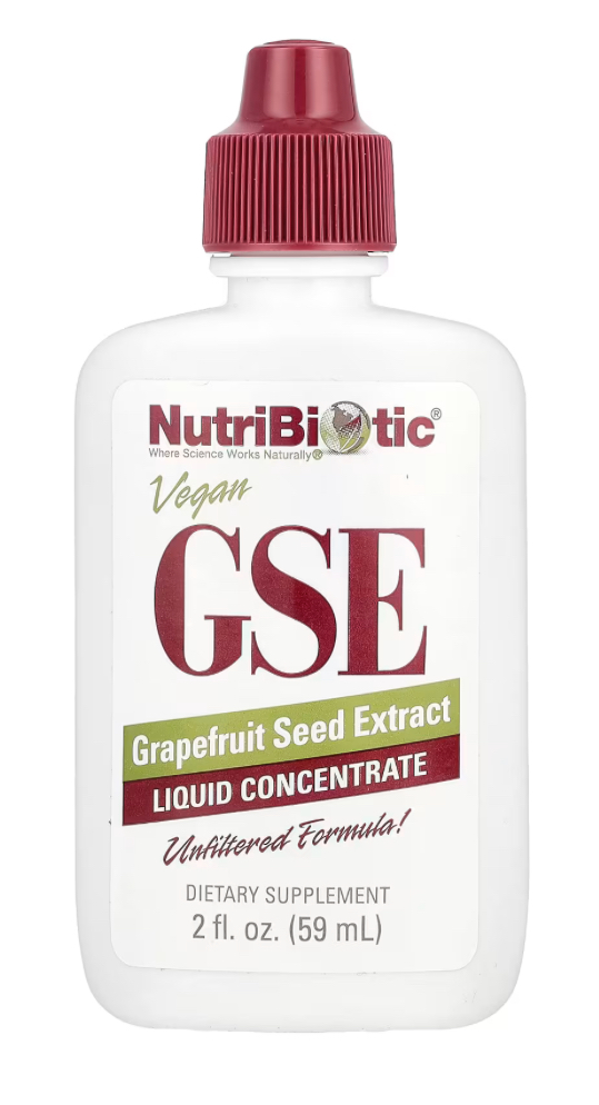 NutriBiotic, веганський екстракт насіння грейпфрута GSE, рідкий концентрат, 59 мл (2 рідк. унції)