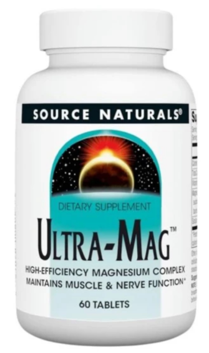 Магній (ультра), Ultra-Mag, Source Naturals, 60 таблеток