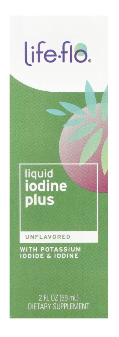Life-flo, рідкий йод плюс, з йодидом калію та йодом, без ароматизаторів, 59 мл (2 рідк. унції)