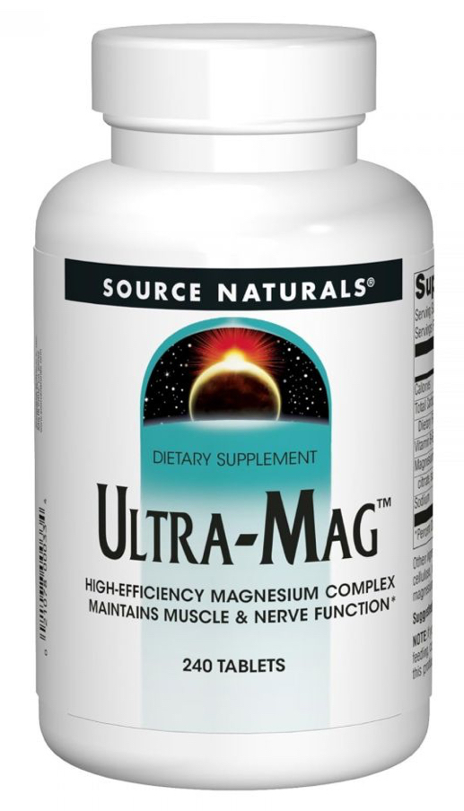 Магній (ультра), Ultra-Mag, Source Naturals, 240 таблеток