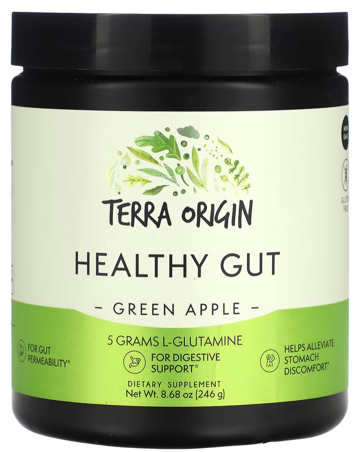 Terra Origin, Healthy Gut, зелене яблуко, 246 г (8,68 унції)